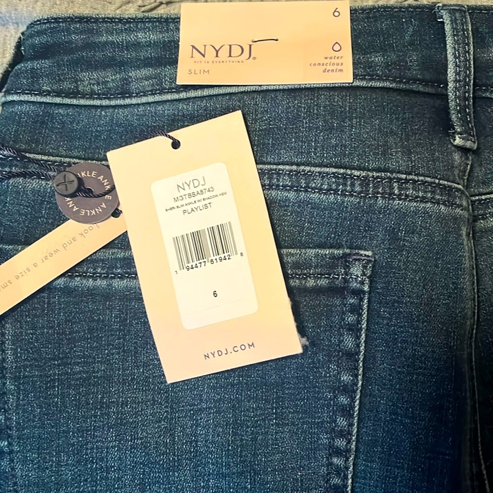 NYDJ Fit Is Everything Jean. 
Sheri Slim. 
Size 6. 
Tags on, never worn.